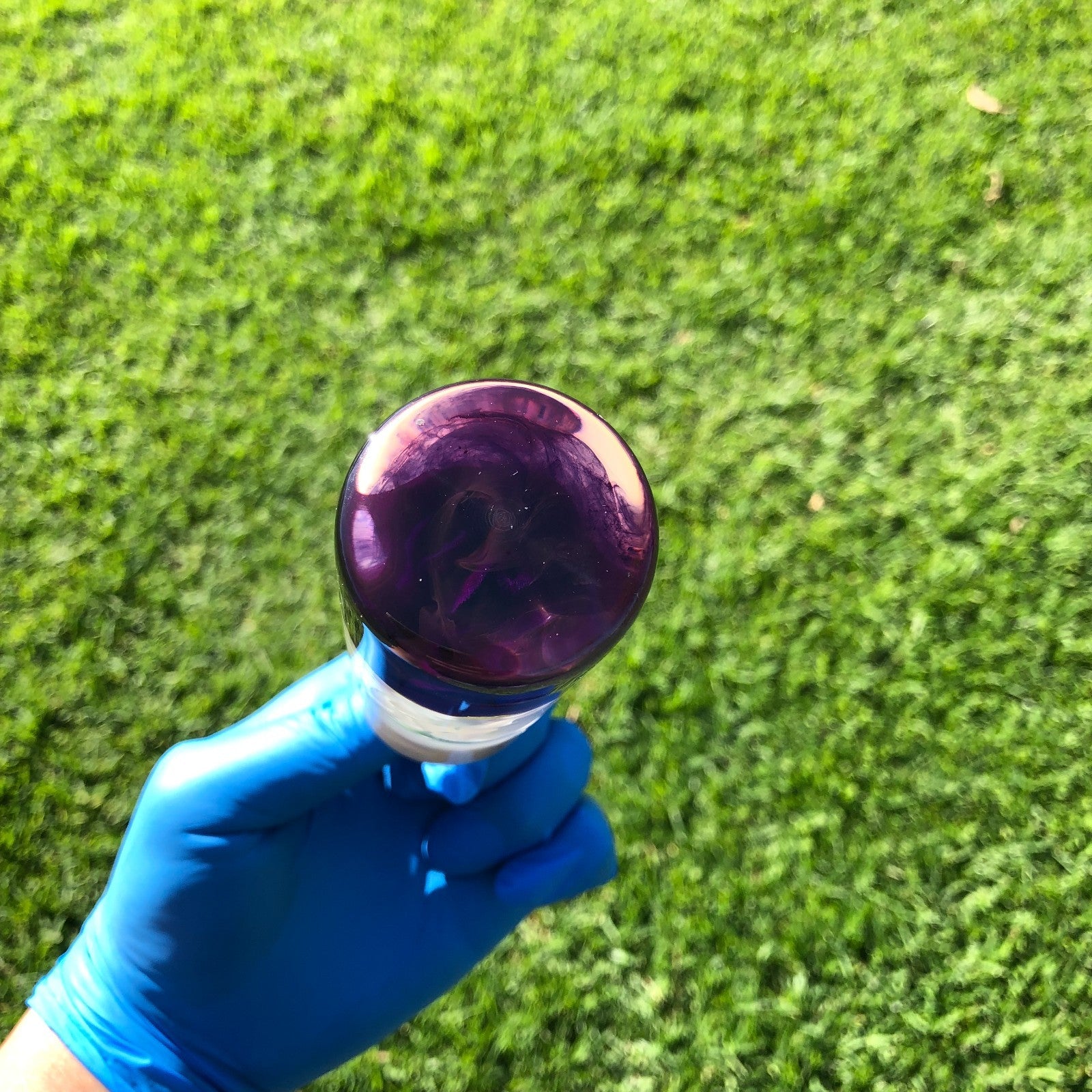 115mm Purple White Flower