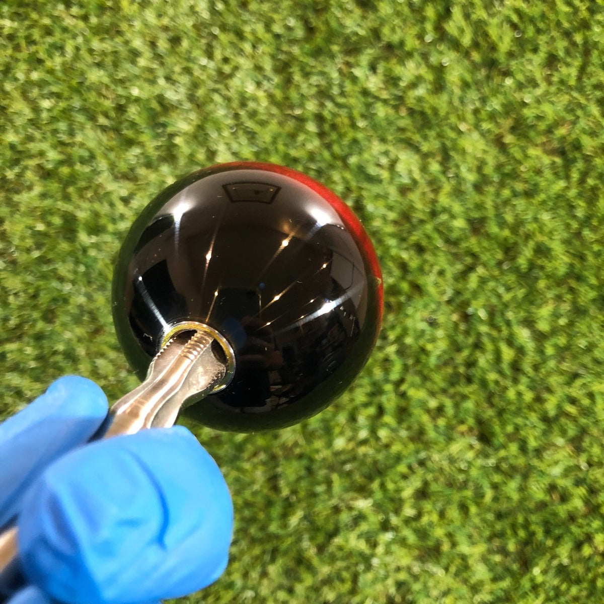 60mm Burgundy Rose Resin Shift Knob — 2.4 in, 12mm x 1.25