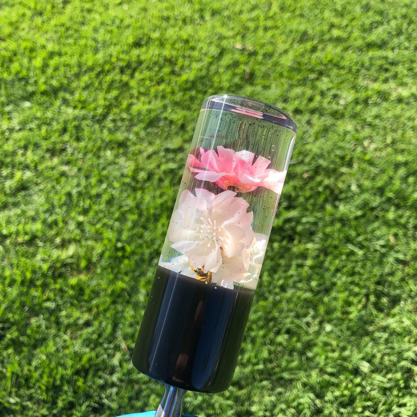 95mm White Red Cherry Blossom