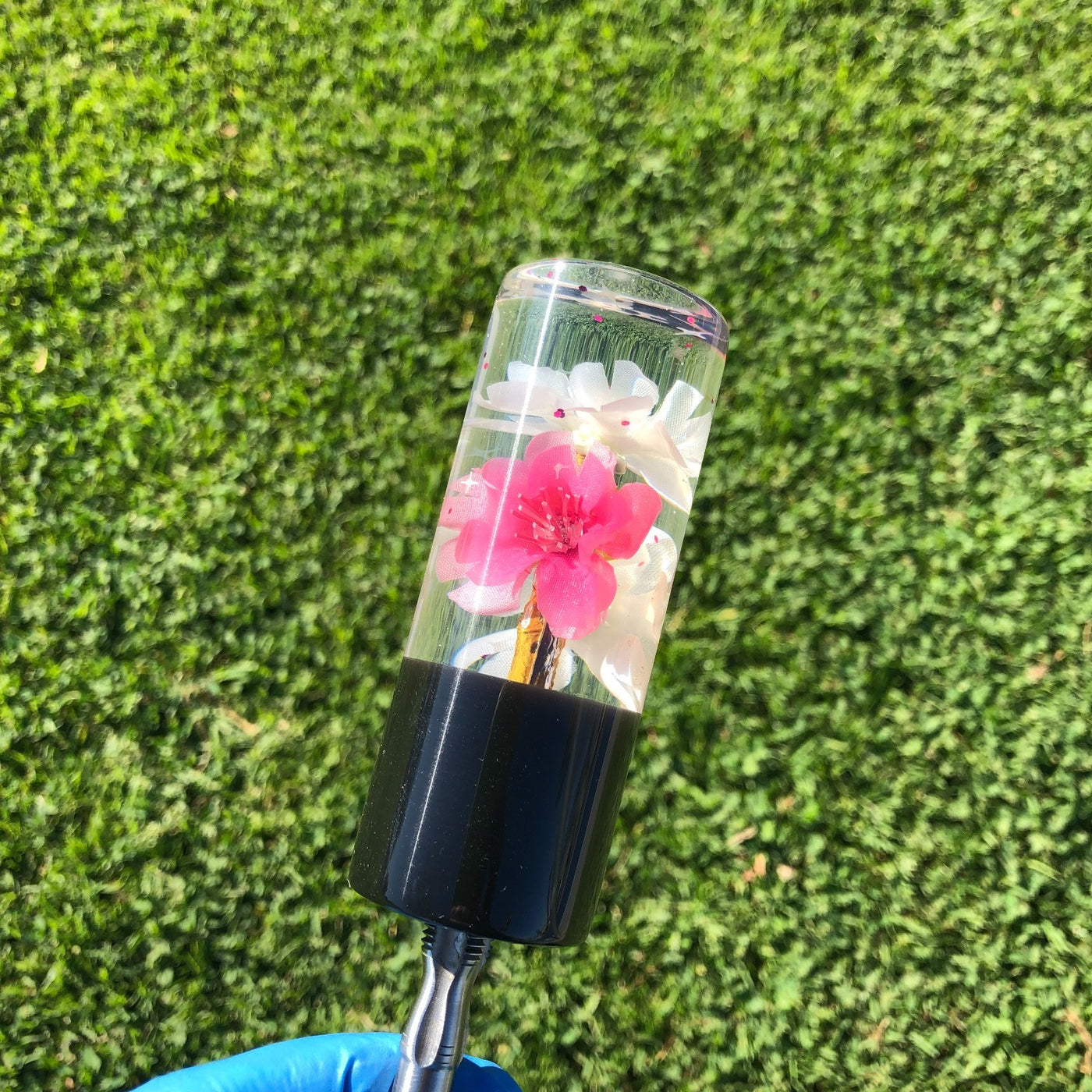 95mm White Pink Blossom