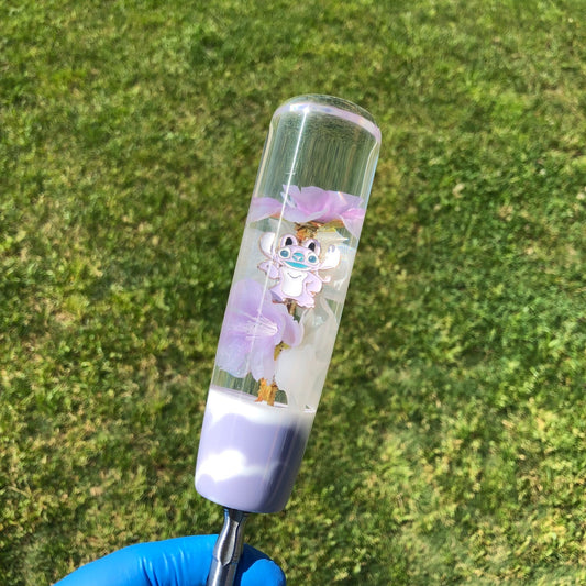140mm Purple White Flower