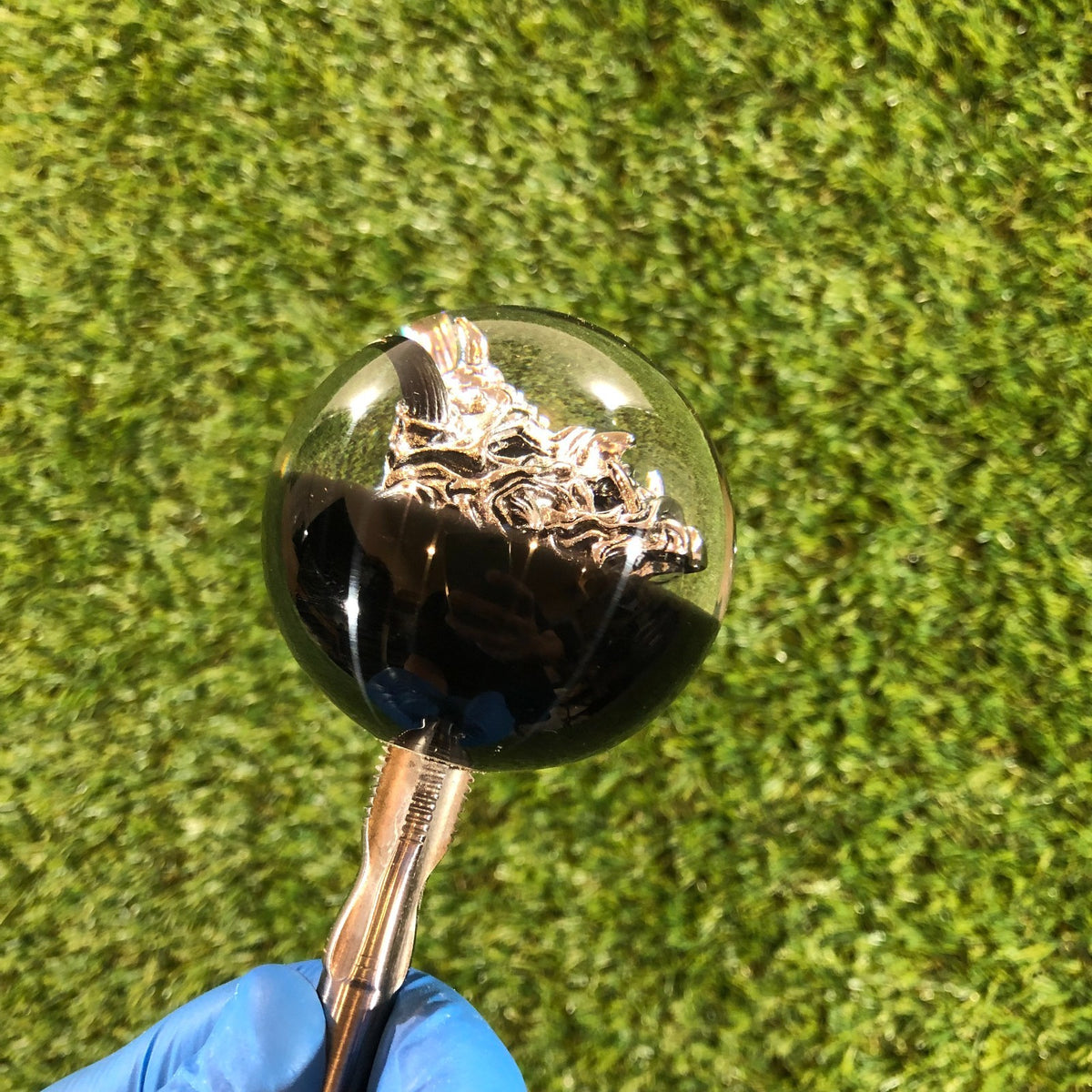 60mm Black Oni Mask Resin Shift Knob — 2.4 in, 12mm x 1.25