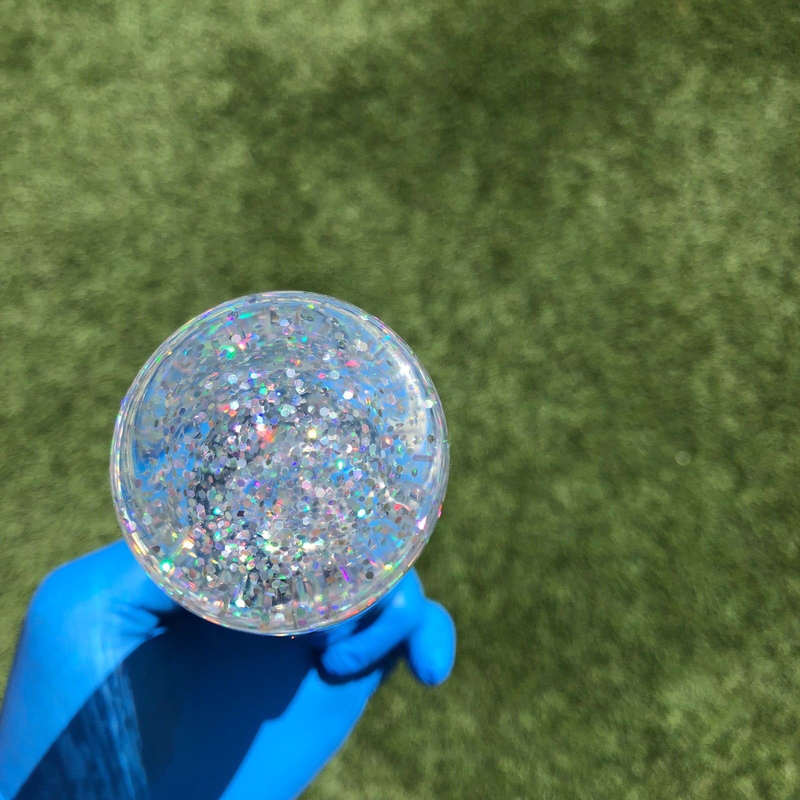 115mm Silver Glitter Joystick