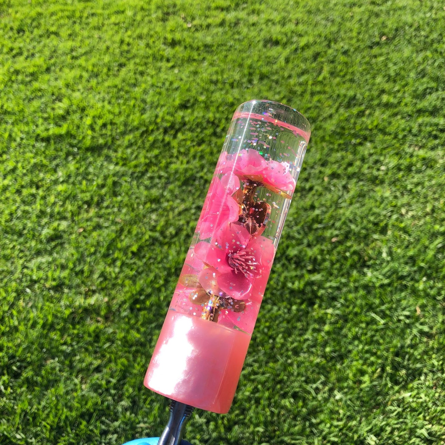 140mm Pink Glitter Charm
