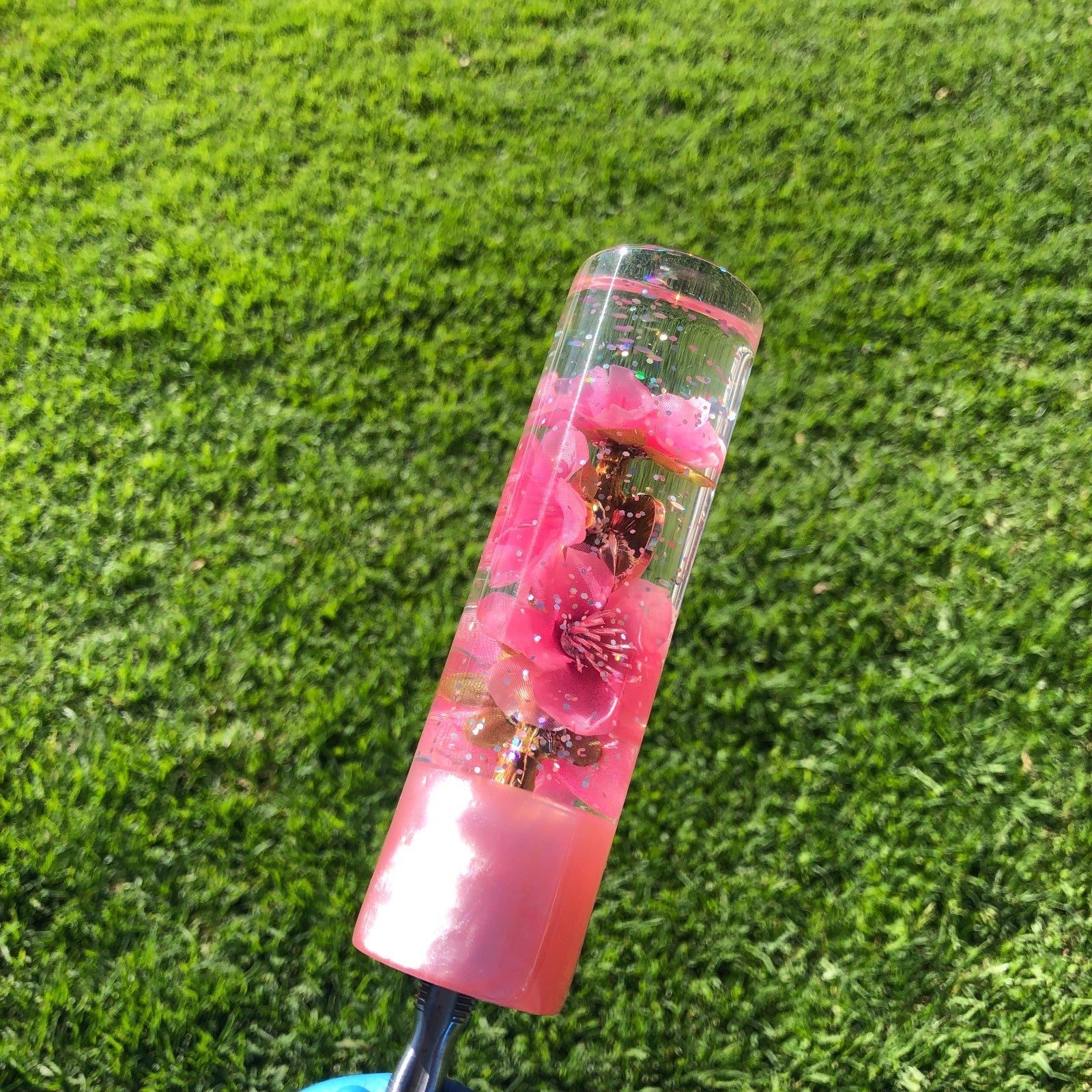 140mm Pink Glitter Charm