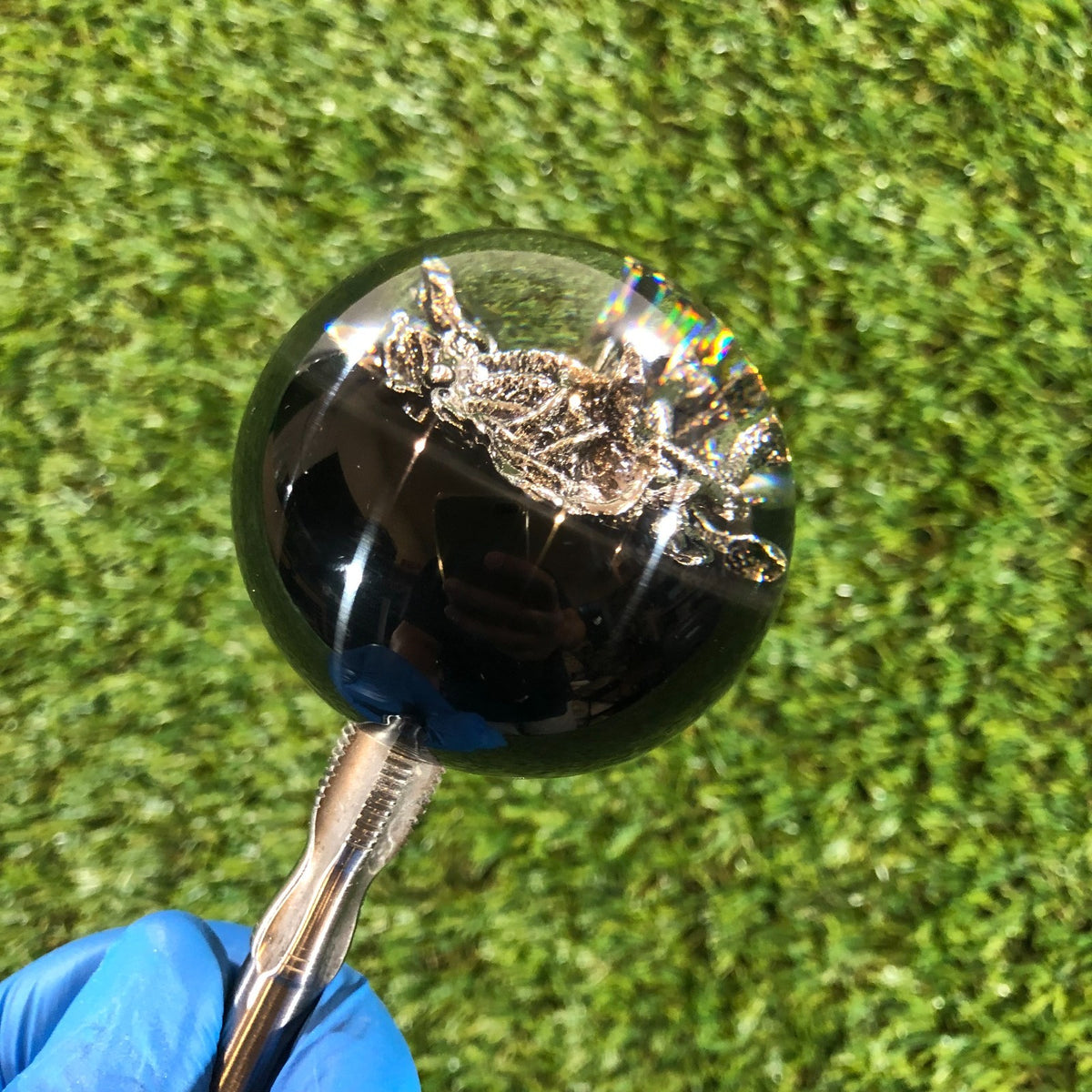 60mm Black Medusa Resin Shift Knob — 2.4 in, 12mm x 1.25