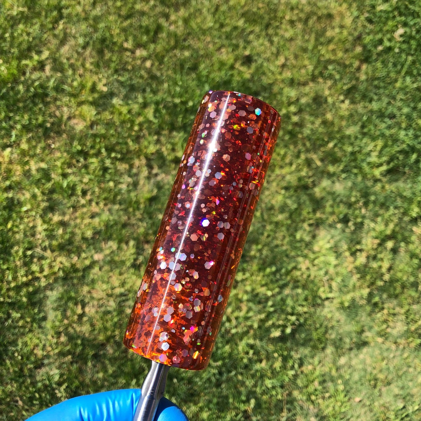 115mm Orange Glitter Glitter