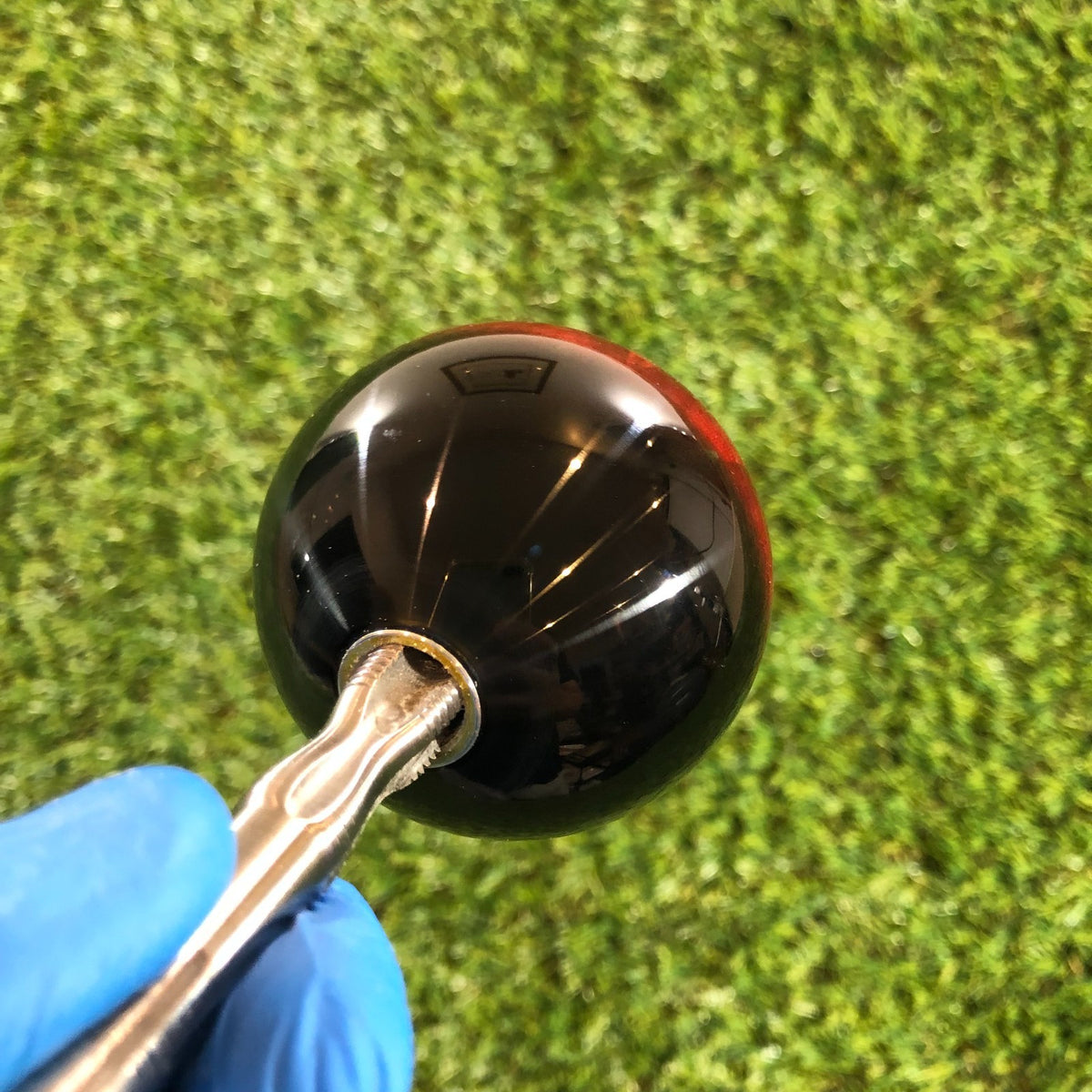 60mm Burgundy Rose Resin Shift Knob — 2.4 in, 12mm x 1.25