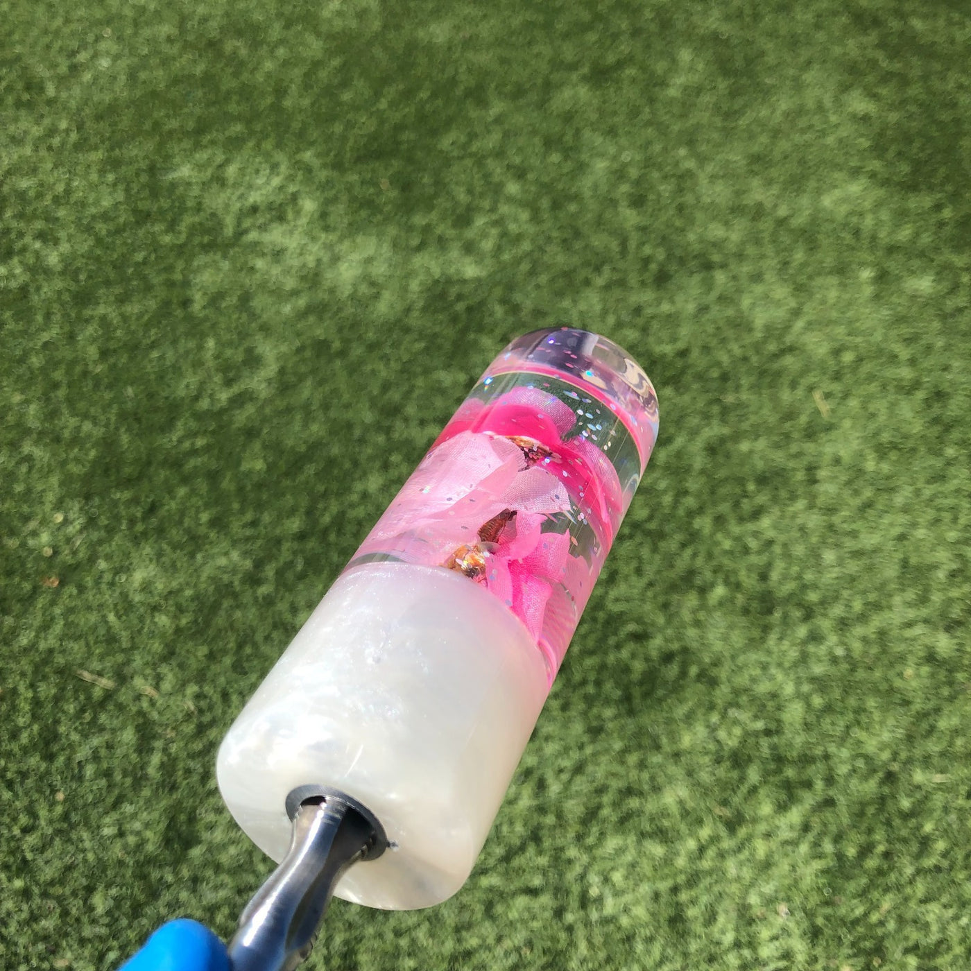 115mm Pink Silver Glitter Glitter