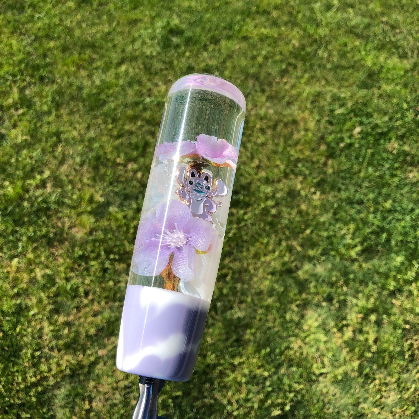 140mm Purple White Flower