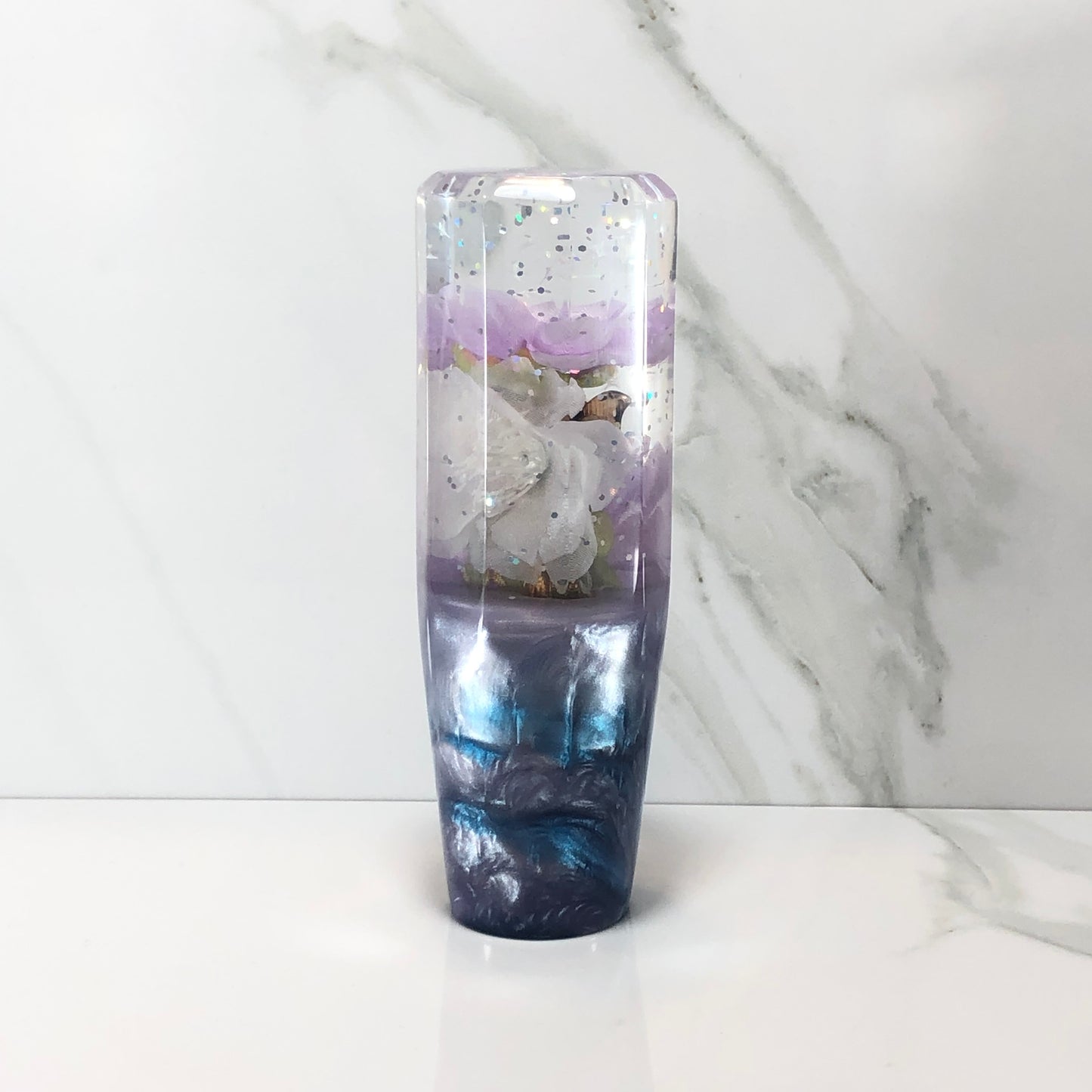 Mr__Grip 4 1/2 Inch Resin Custom Shift Knob faucet cut purple Cherry Blossom #435