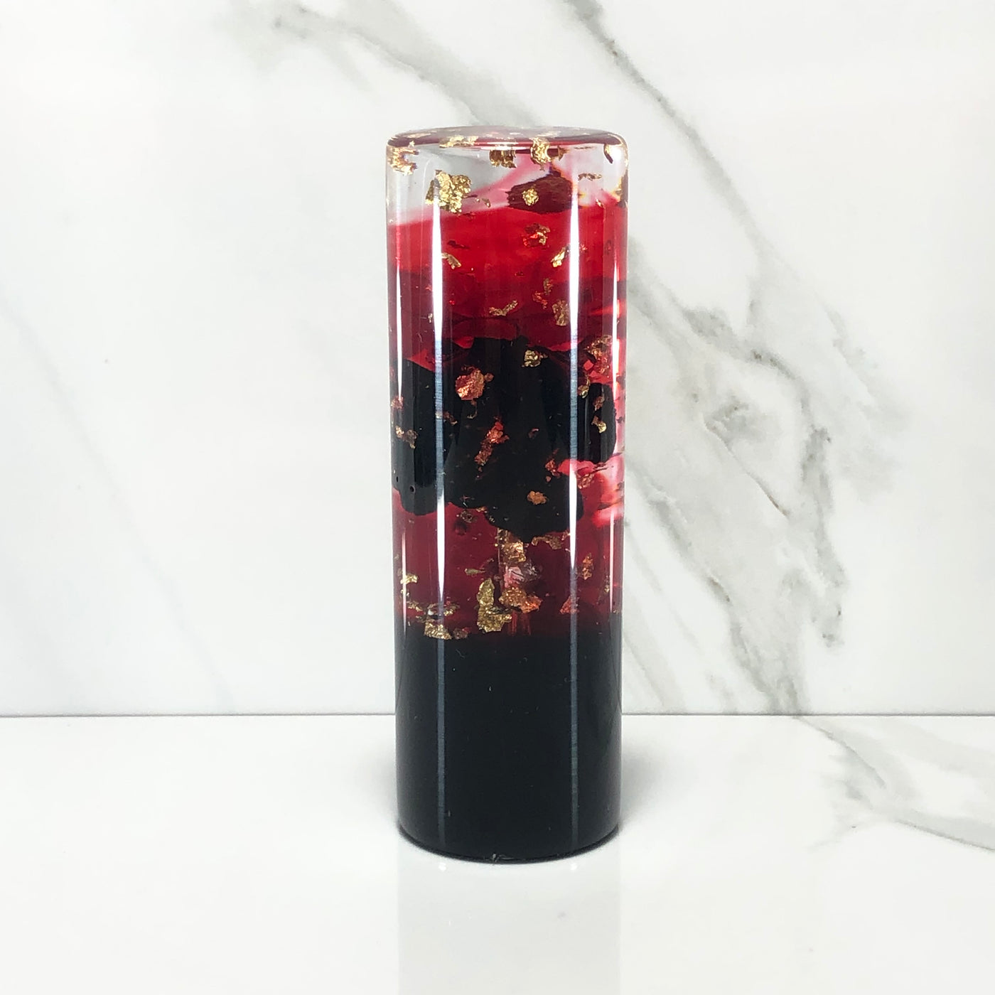 115mm Gold Gold Leaf Blossom Oni Resin Shift Knob — 4.5 in, 12mm x 1.25