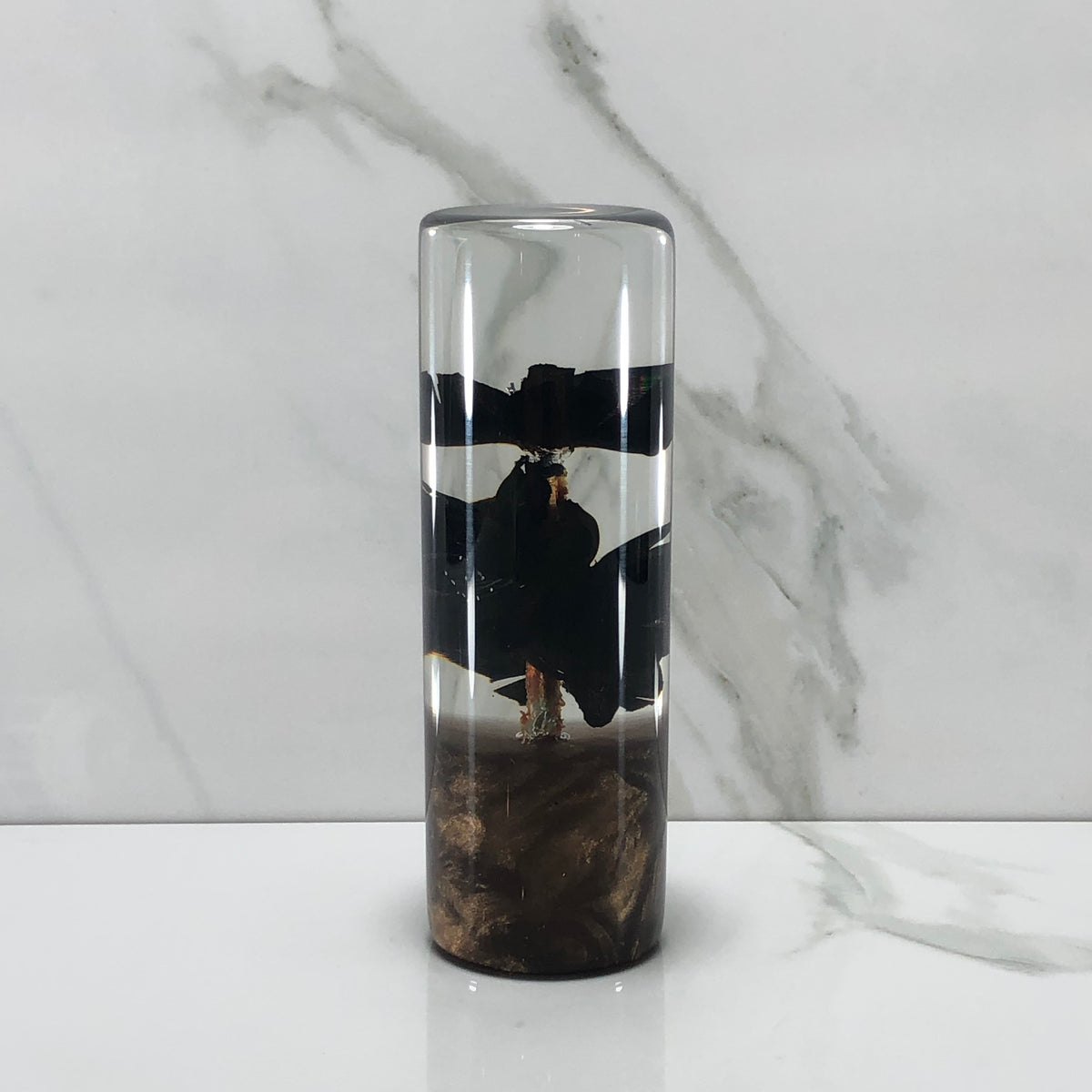 115mm Black Blossom Resin Shift Knob — 4.5 in, 12mm x 1.25
