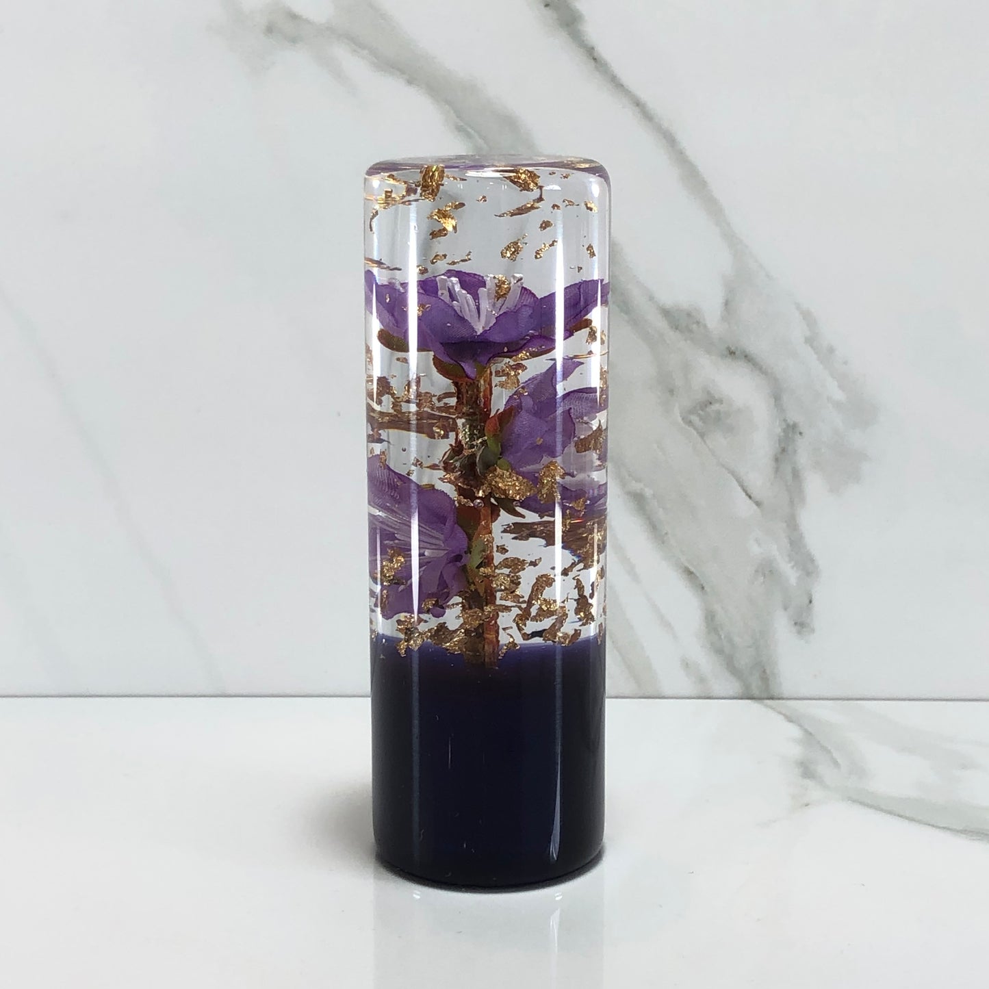 Mr__Grip 4 1/2 Inch Resin Custom Shift Knob small purple Cherry Blossom JDM