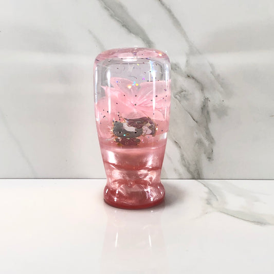Mr__Grip 3 1/2 Inch Resin Custom Shift Knob Hello Kitty light Pink Cherry Blossom #520