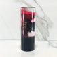 Mr__Grip 4 1/2 inch resin black red cherry blossom oni mask #373