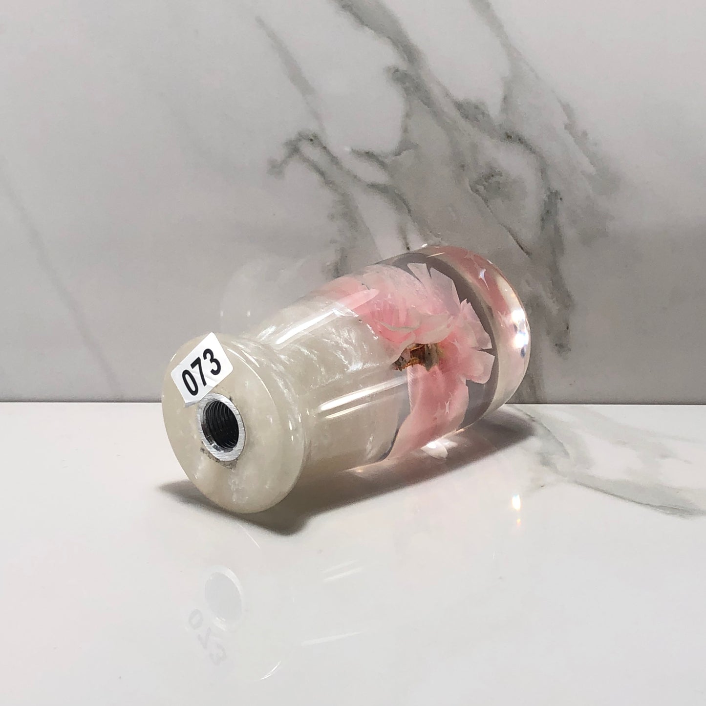 Mr__Grip 3 1/2 Inch Resin Custom Shift Knob light Pink Cherry Blossom  JDM