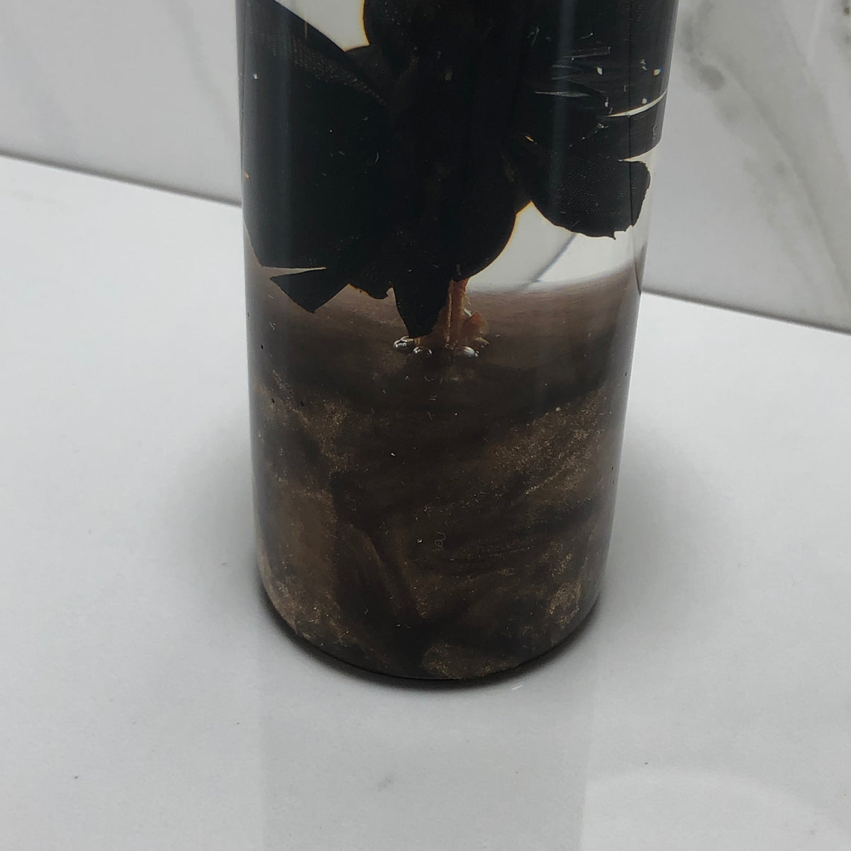 115mm Black Blossom Resin Shift Knob — 4.5 in, 12mm x 1.25