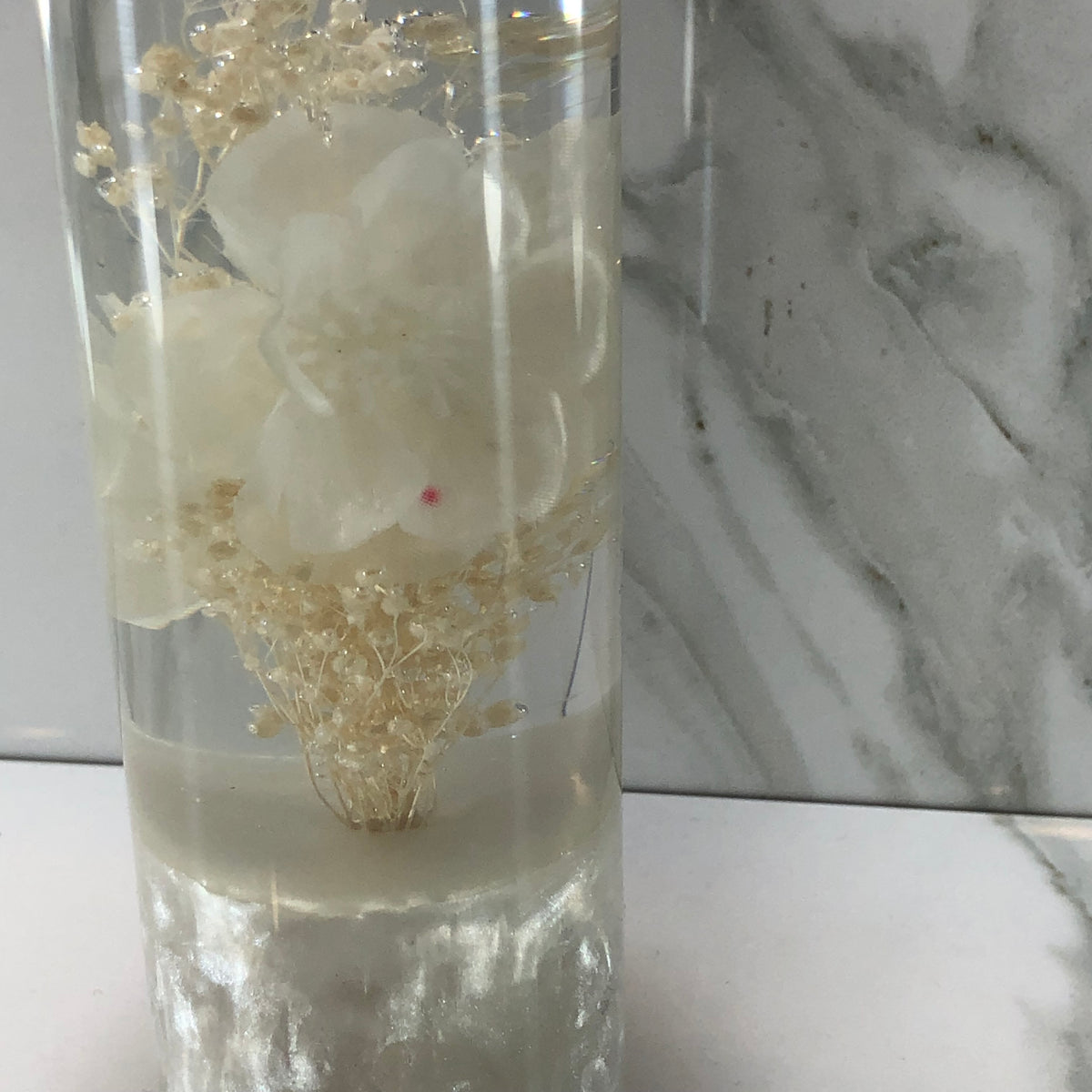 115mm Off White Stardust Resin Shift Knob — 4.5 in, 12mm x 1.25