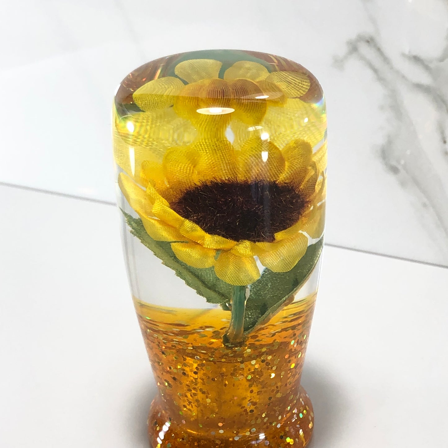 Mr__Grip 3 1/2 Inch Resin Custom Shift Knob sunflower #353