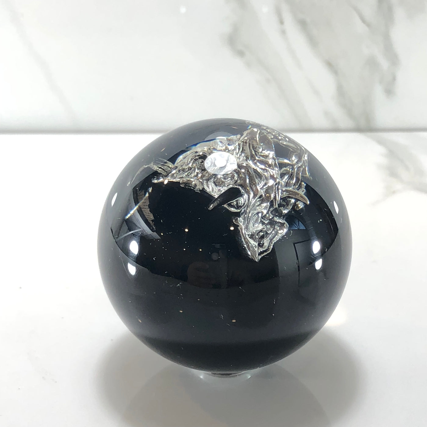 60mm Oni Mask Resin Shift Knob — 2.4 in, 12mm x 1.25