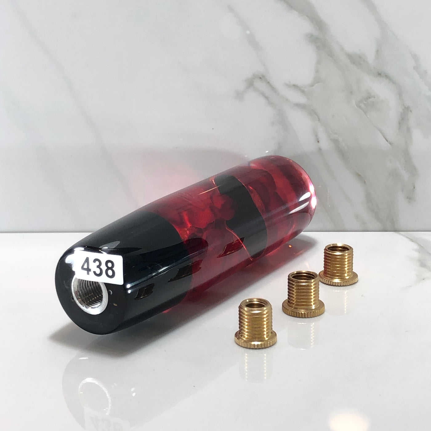 140mm Hearts Resin Shift Knob — 5.5 in, 12mm x 1.25