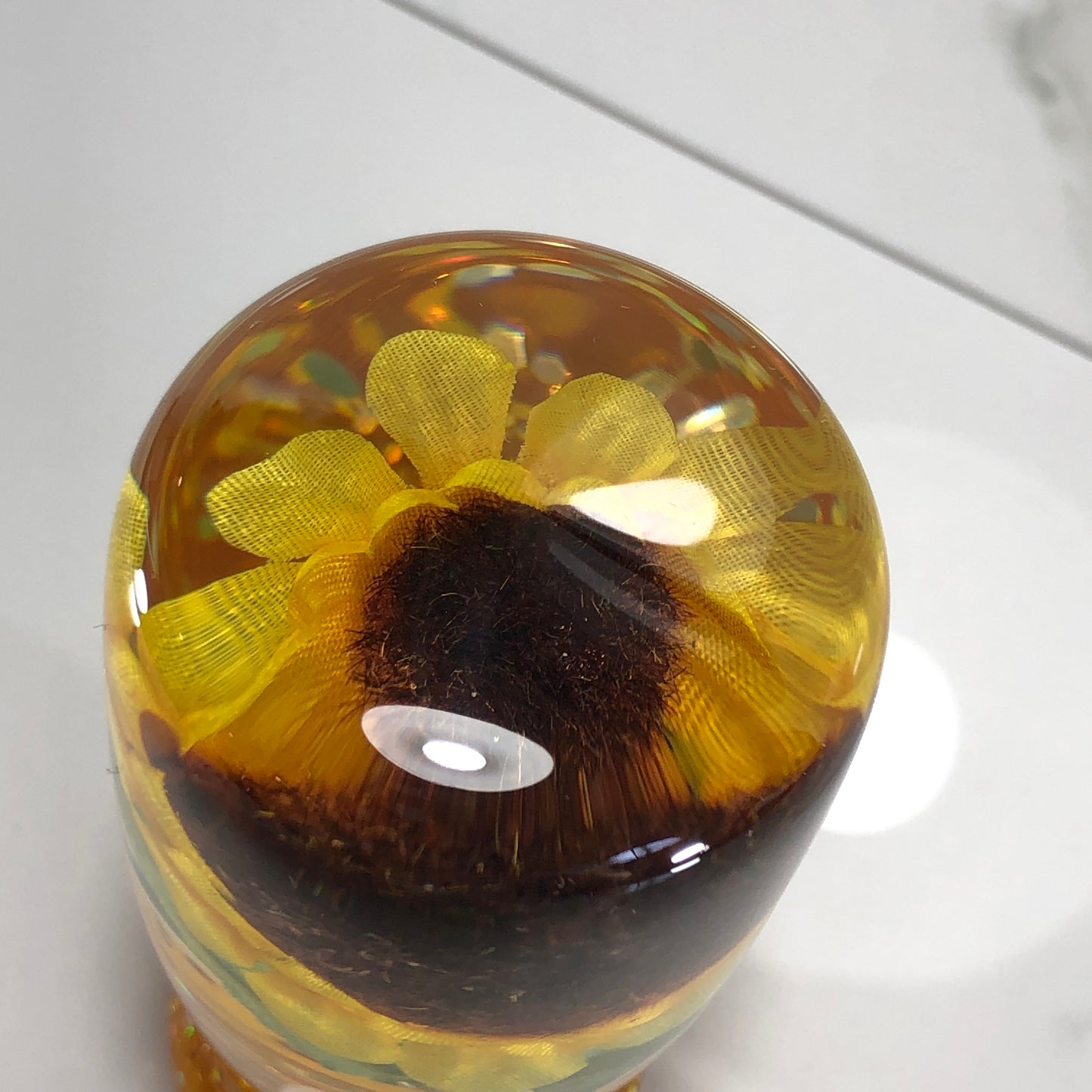 Mr__Grip 3 1/2 Inch Resin Custom Shift Knob sunflower #353