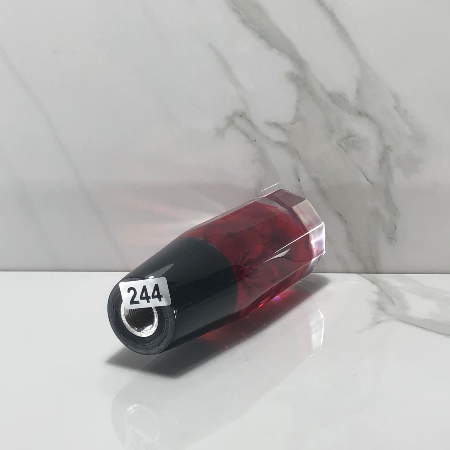 Mr__Grip 4 1/2 Resin Custom Shift Knob red bleeding Cherry Blossom Faucet Cut JDM