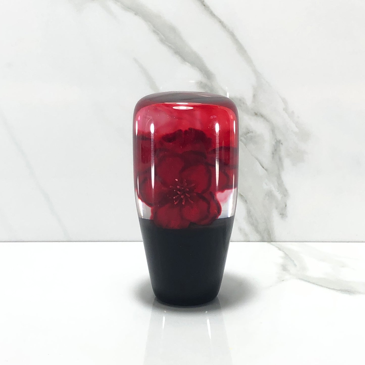 Mr__Grip 3 1/2 Inch Resin Custom Shift Knob Bleeding Red Cherry Blossom JDM  #341