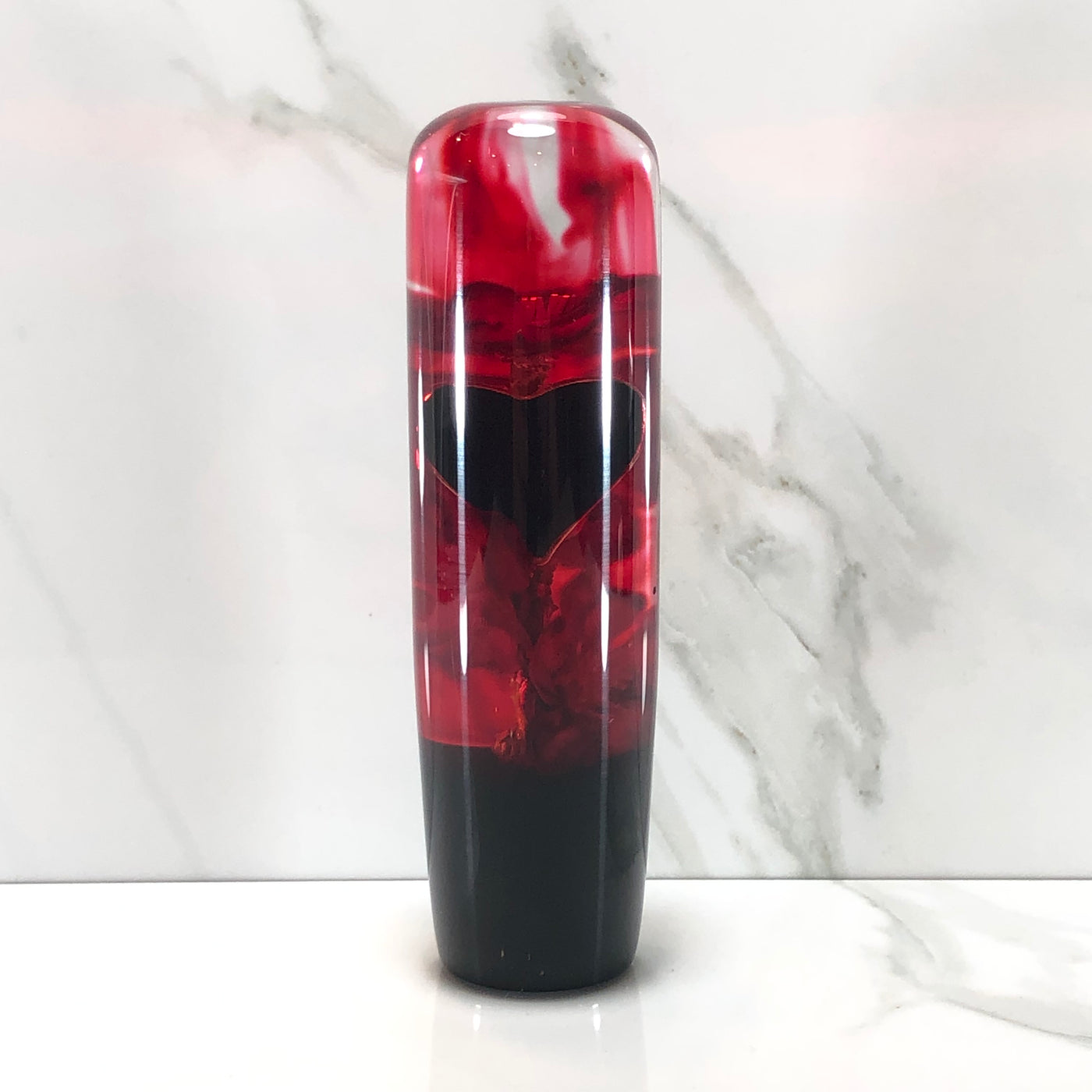140mm Hearts Resin Shift Knob — 5.5 in, 12mm x 1.25