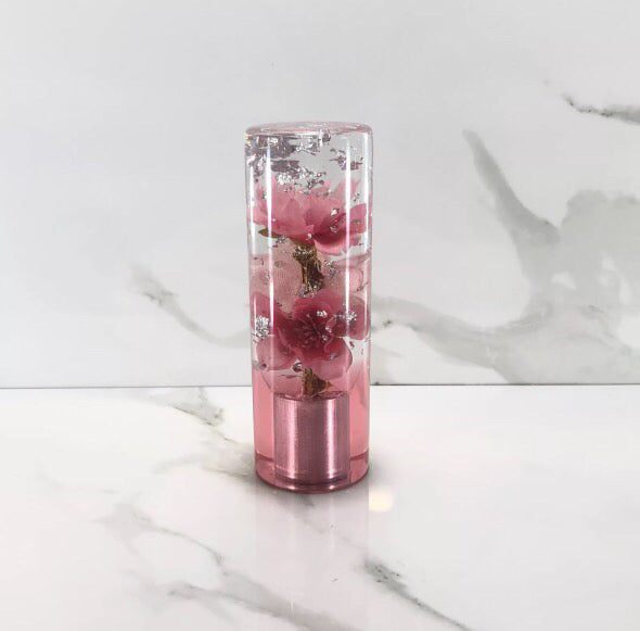 115mm Pink Peach Blossom Resin Shift Knob — 4.5 in, 12mm x 1.25