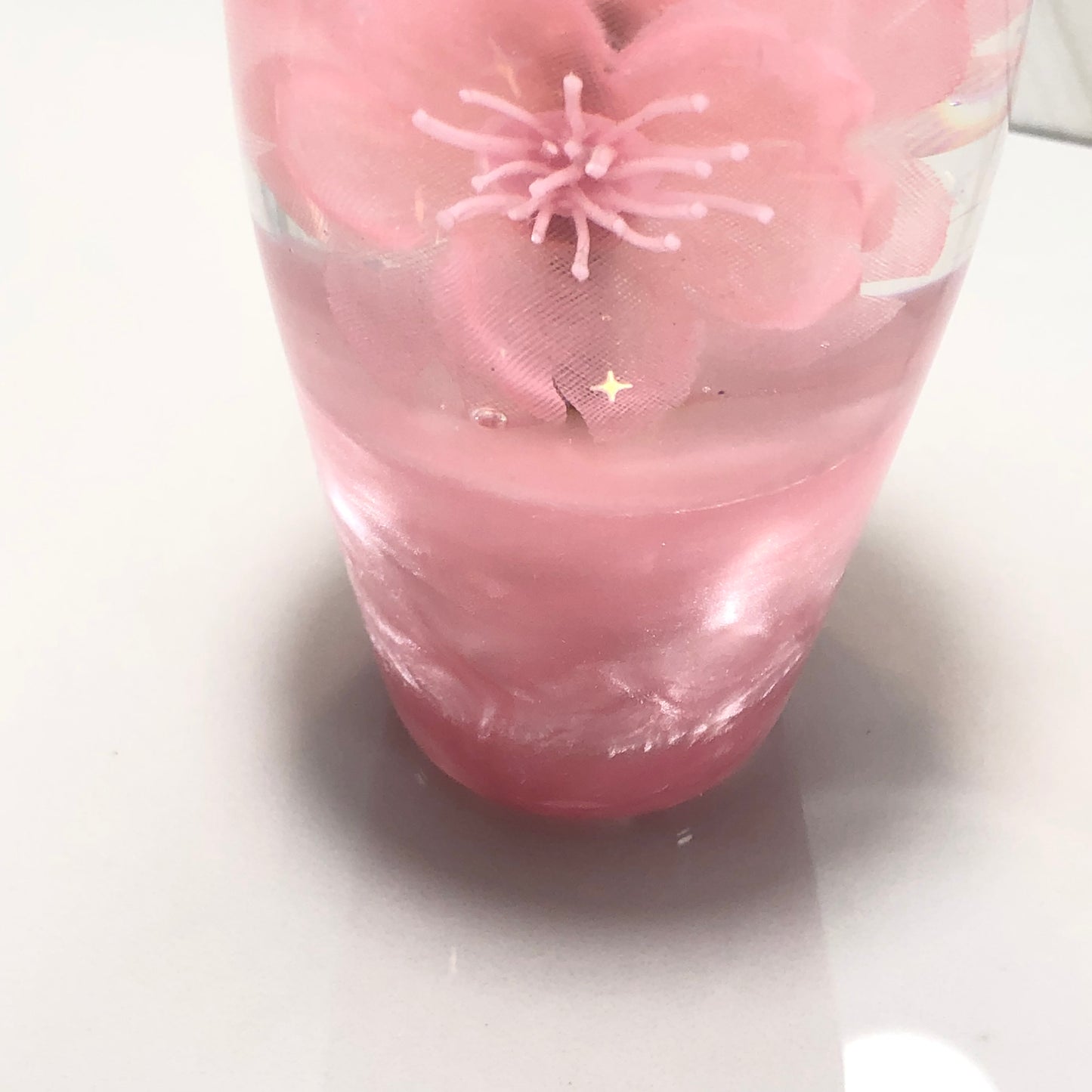 Mr__Grip 3 1/2 Inch Resin Custom Shift Knob light Pink Cherry Blossom  JDM