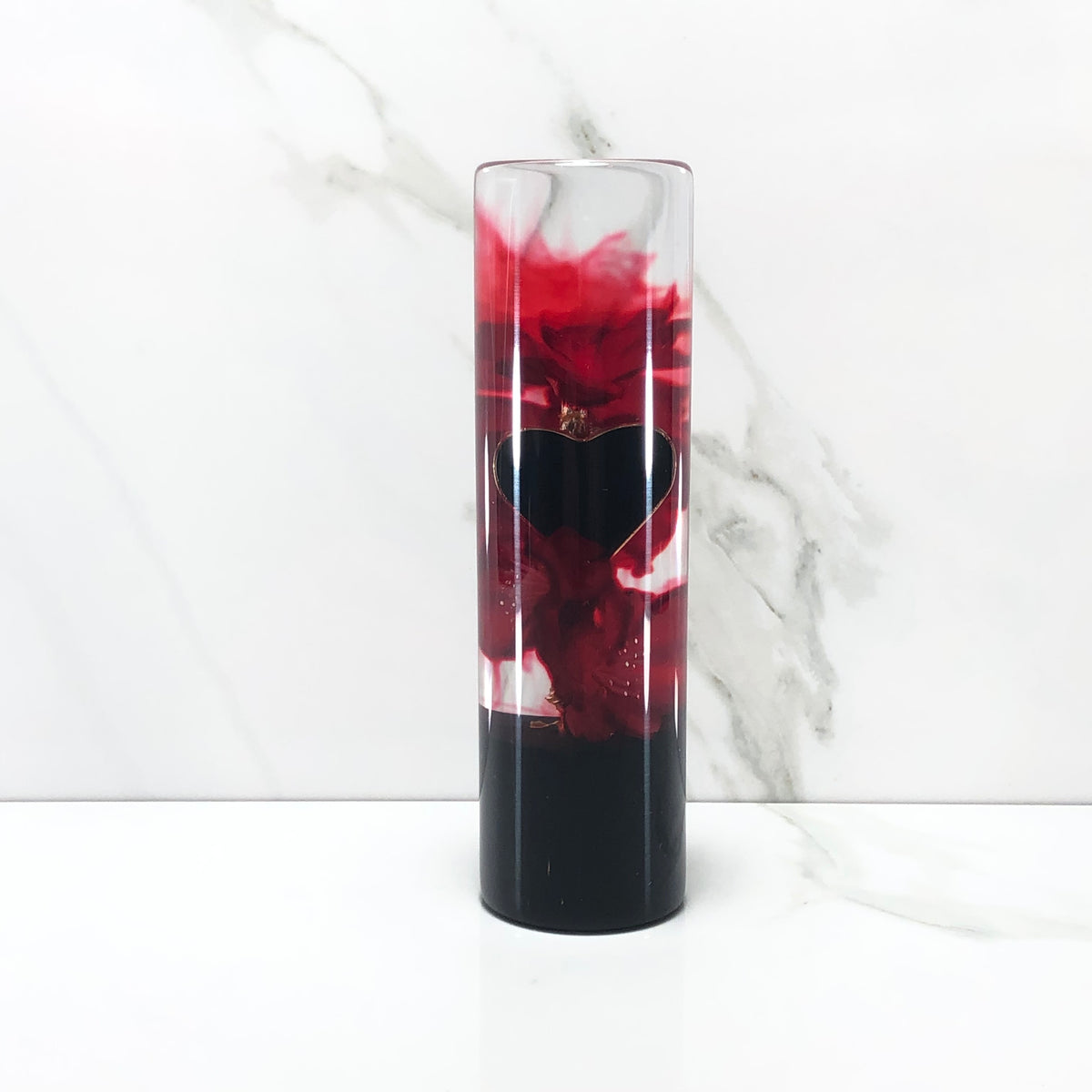 140mm Blossom Heart Resin Shift Knob — 5.5 in, 12mm x 1.25