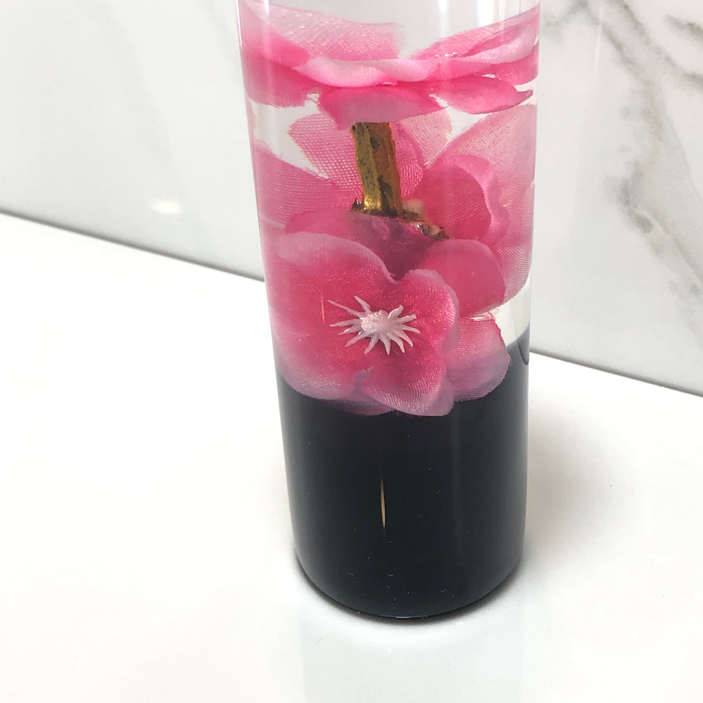 115mm Hot Pink Blossom Resin Shift Knob — 4.5 in, 12mm x 1.25