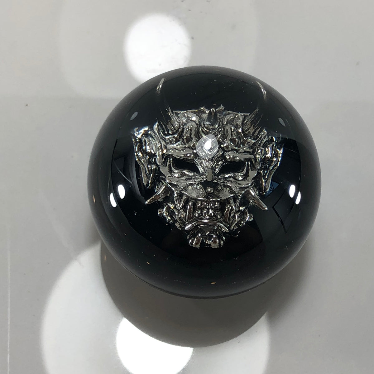 60mm Oni Mask Resin Shift Knob — 2.4 in, 12mm x 1.25