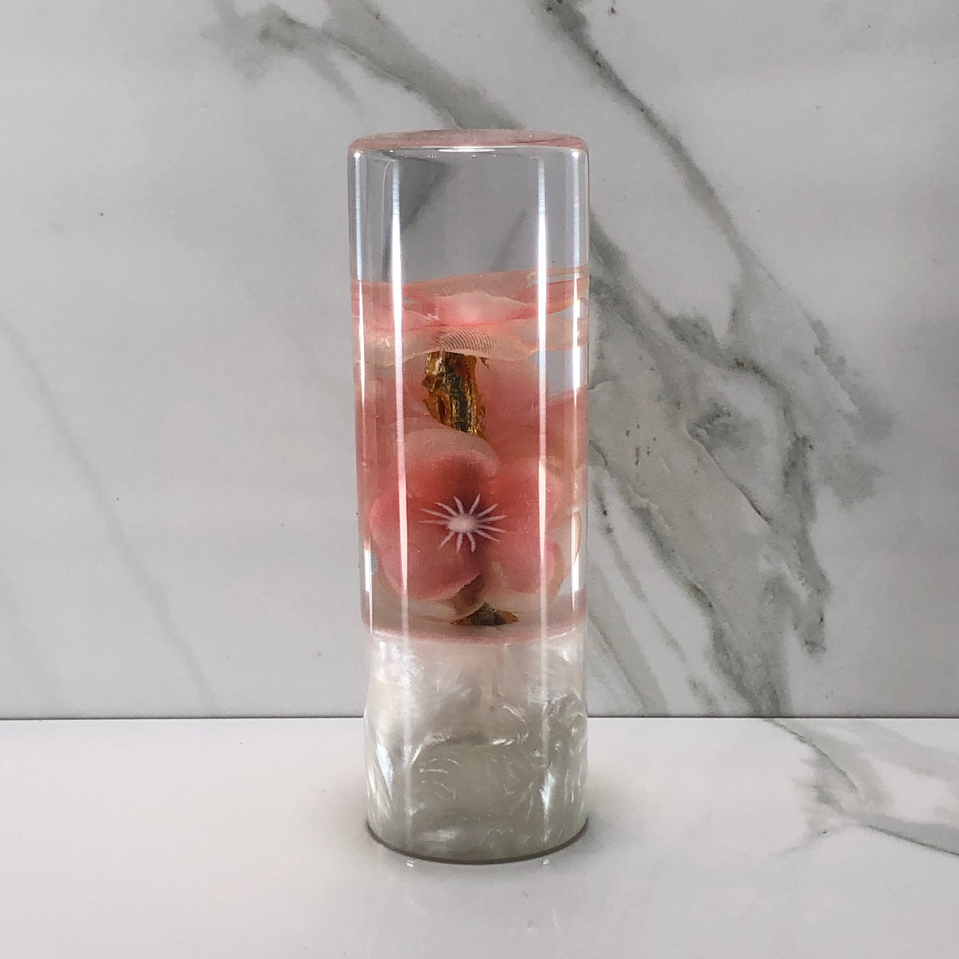 115mm Peach Blossom Resin Shift Knob — 4.5 in, 12mm x 1.25