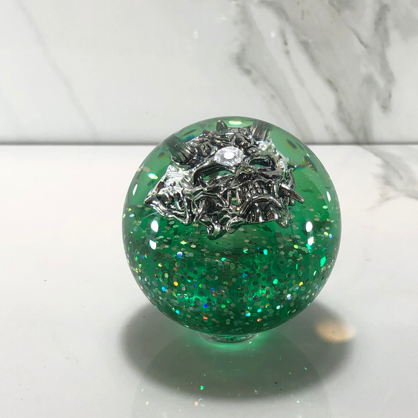 60mm Oni Mask Resin Shift Knob — 2.4 in, 12mm x 1.25