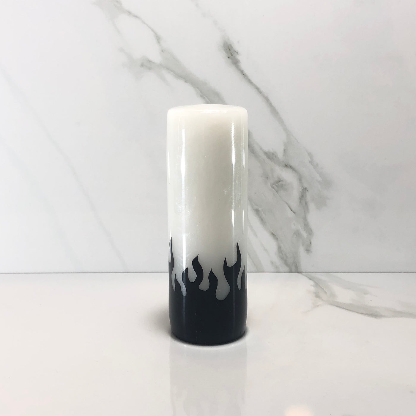 115mm Black Flames Resin Shift Knob — 4.5 in, 12mm x 1.25