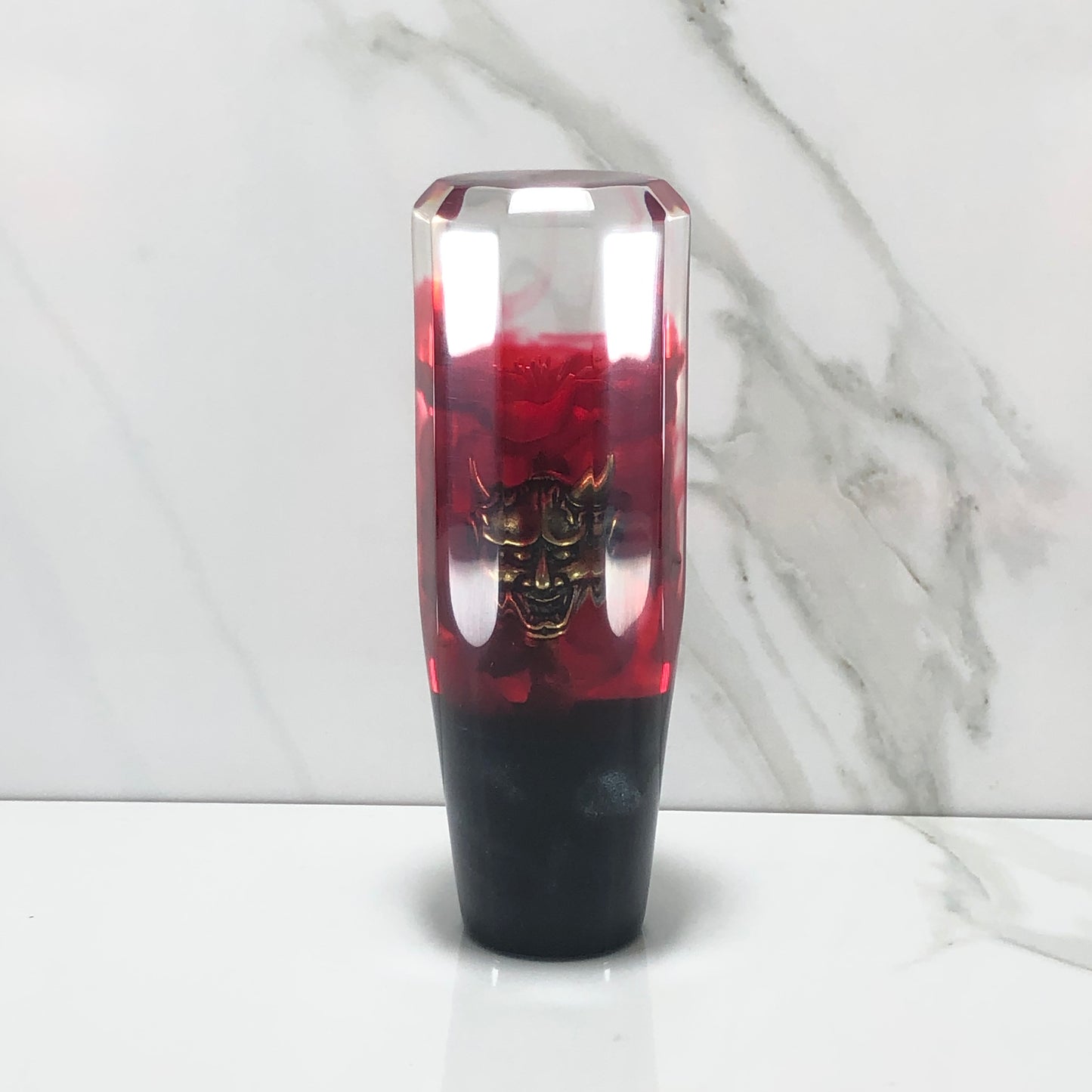 Mr__Grip 4 1/2 Resin Custom Shift Knob red bleeding Cherry Blossom Faucet Cut JDM