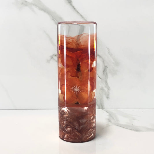 Mr__Grip 4 1/2 Inch Resin Custom Shift Knob Orange Cherry Blossom  JDM #396