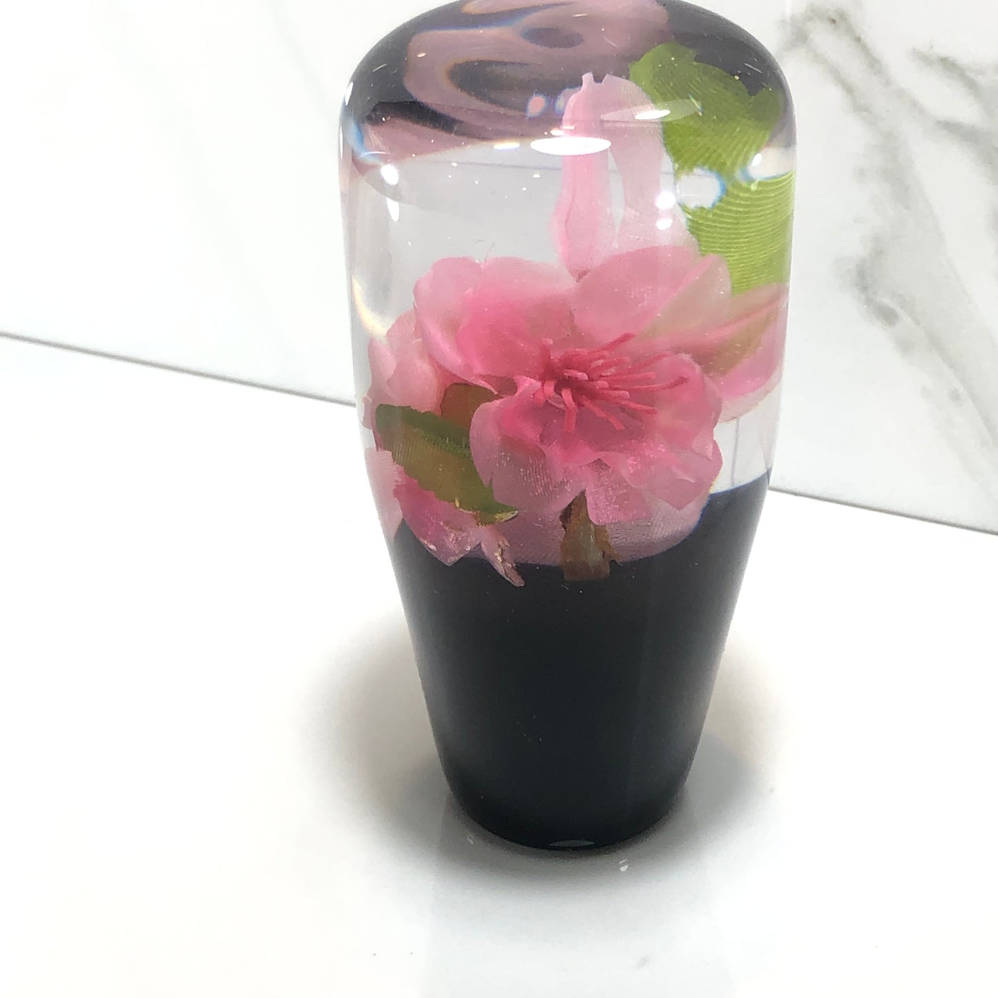 Mr__Grip 3 1/2 Inch Resin Custom Shift Knob Pink Cherry Blossom  JDM #359