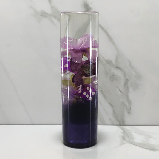 Mr__Grip 5 1/2 Inch Resin Custom Shift Knob purple Cherry Blossom  dice JDM