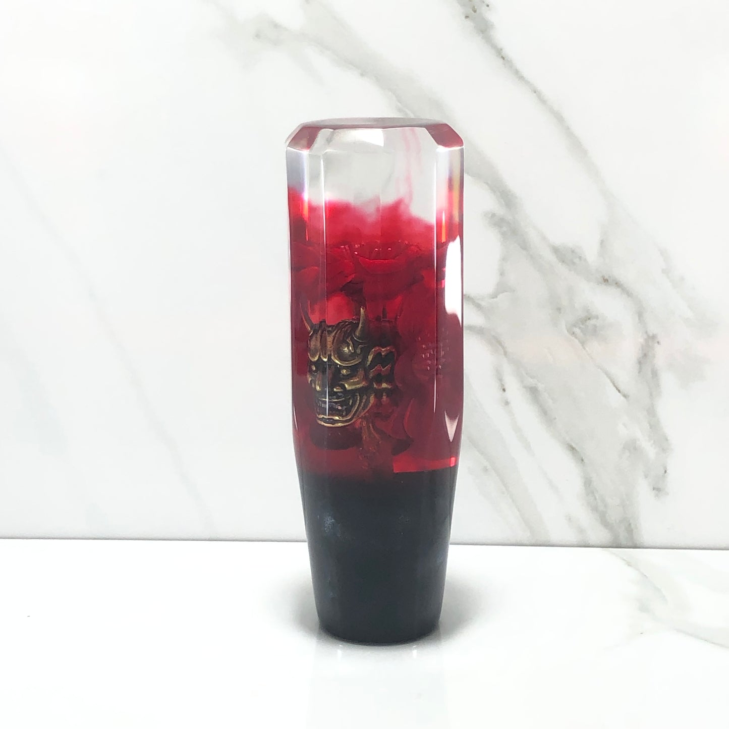 Mr__Grip 4 1/2 Resin Custom Shift Knob red bleeding Cherry Blossom Faucet Cut JDM