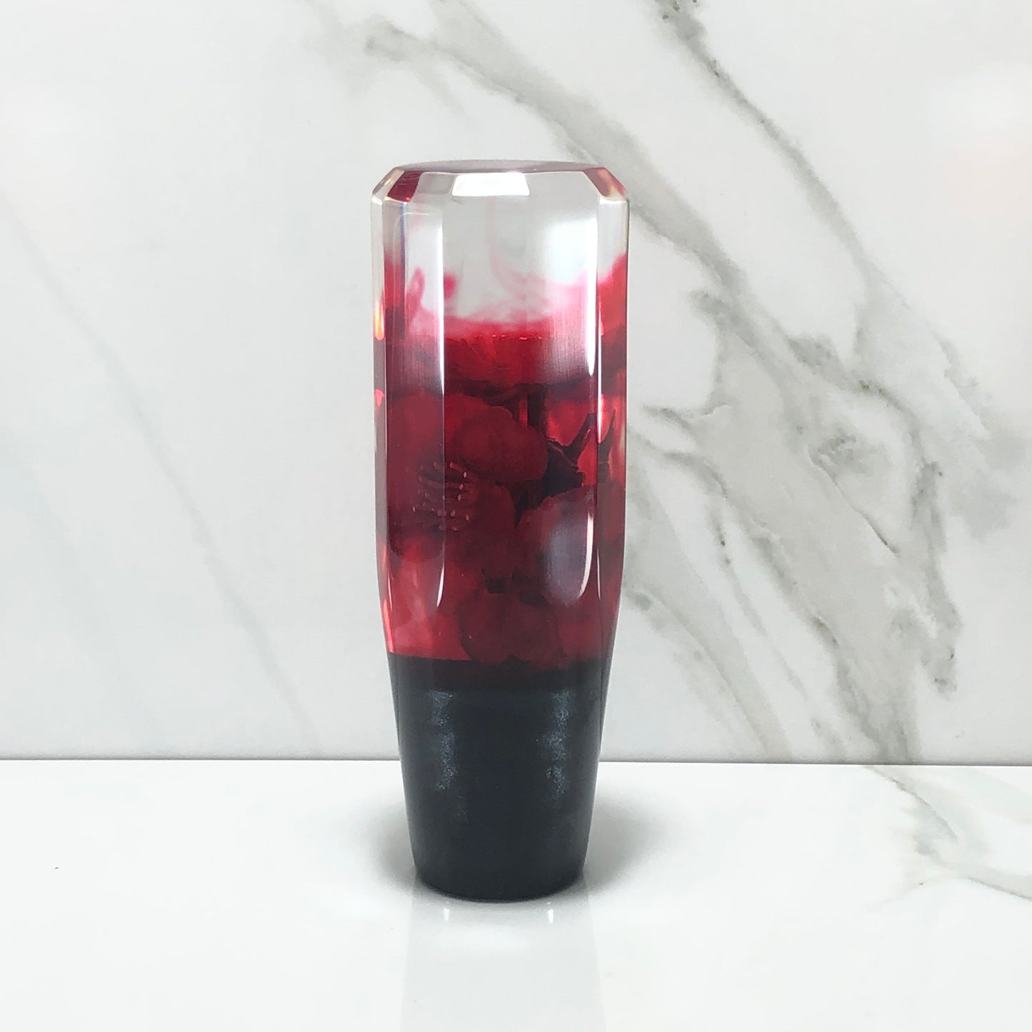 Mr__Grip 4 1/2 Resin Custom Shift Knob red bleeding Cherry Blossom Faucet Cut JDM