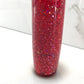 Mr__Grip 4 1/2 Inch Resin Custom Shift Knob Red Tint Silver Holographic Flakes JDM joystick style