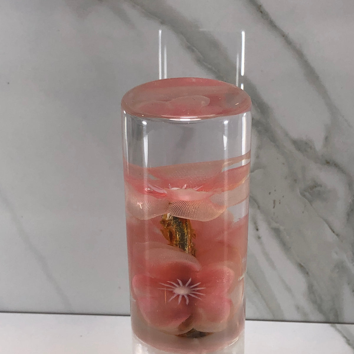 115mm Peach Blossom Resin Shift Knob — 4.5 in, 12mm x 1.25