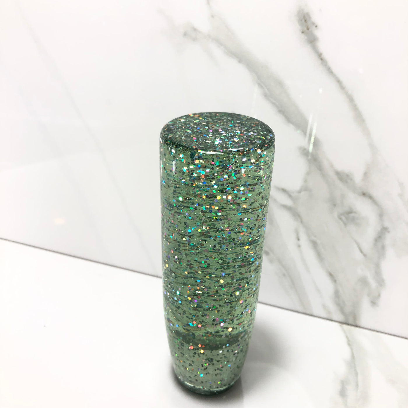 115mm Green Joystick Resin Shift Knob — 4.5 in, 12mm x 1.25