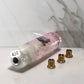 Mr__Grip 5 1/2 Inch Resin Custom Shift Knob White Cherry Blossom  Pink Hearts #426