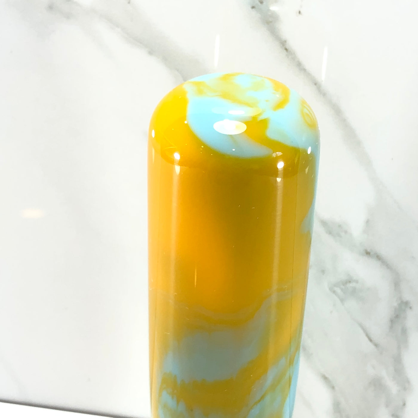 115mm Swirl Joystick Resin Shift Knob — 4.5 in, 12mm x 1.25
