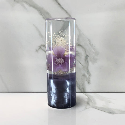 Mr__Grip Resin Shift Knob 115mm White Stardust Purple Blossom Flower